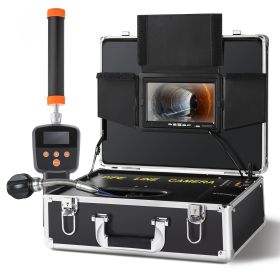 VEVOR Sewer Camera with 512Hz Locator,100 ft/30 m, 7" Pipeline Inspection Camera with DVR Function, IP68 Camera with 12 Adjustable LEDs, A 16 GB SD Ca